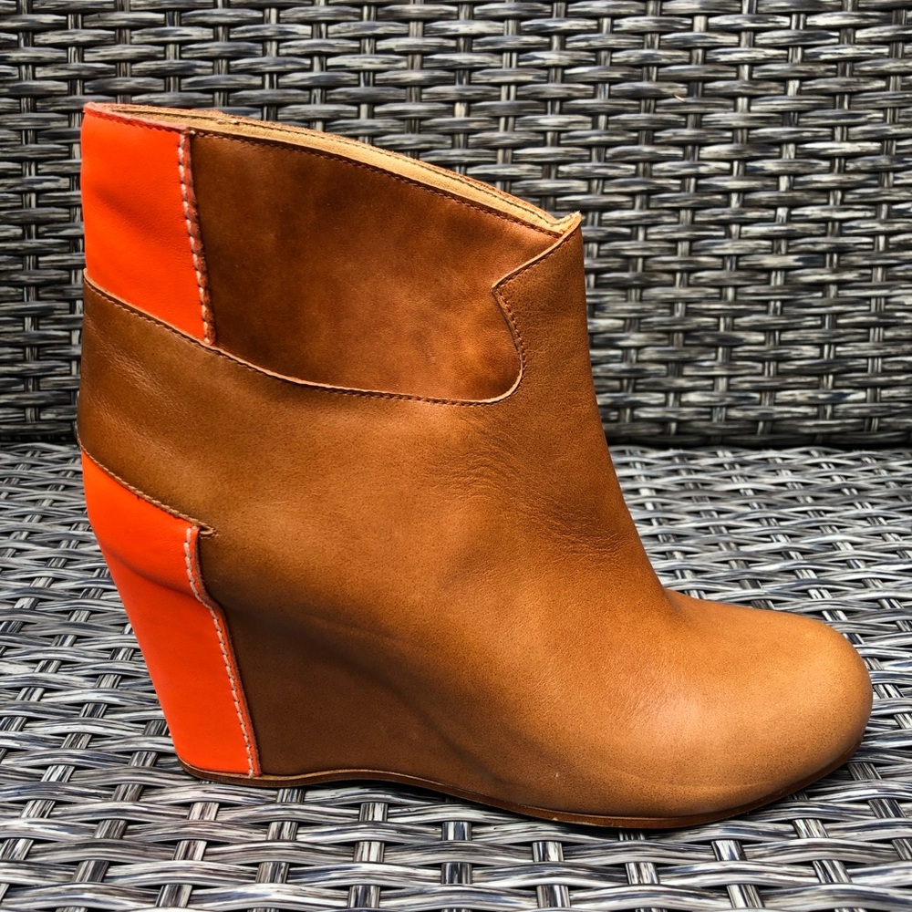 Maison Martin Margiela MM6 Wedge Leather Bootie - Size 37 - NEW
